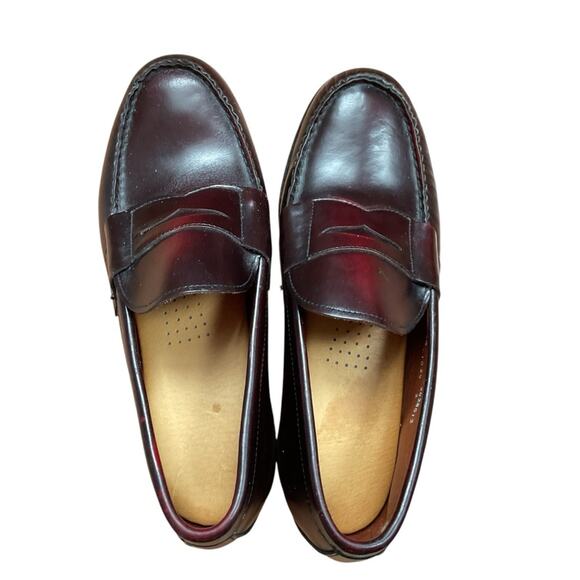 Men’s brown penny loafers with lift for height 7.5 - Picture 2 of 8